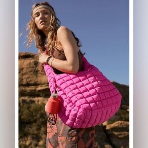 FP Movement Quilted Carryall - Bright Pink